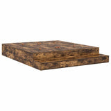Storage Bed Frame with Drawer Smoked Oak 236.5 x 200 x 31.5 cm 3335625