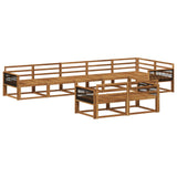 Outdoor Sofa Set 8 pcs Natural Solid Acacia Wood 3382662