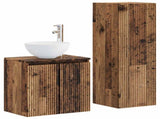 Bathroom Furniture Set 2 pcs Old Wood 33 x 34.5 x 100 cm 3406121