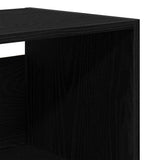 Highboard 2 pcs Black Oak Engineered Wood 3333093