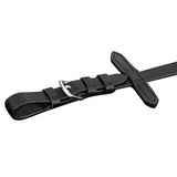 Leather Flash Bridle with Reins and Bit Black Full 90897