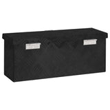 Storage Box Black 50x15x20.5 Aluminium 152247