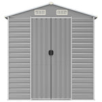 Garden Shed Light Grey 191x895x198 cm Galvanised Steel 3188251