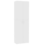 800297 Office Cabinet White 60x32x190 cm Engineered Wood