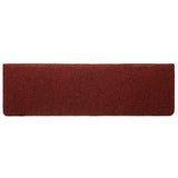 Stair Mats Self-adhesive 20 pcs 65x21x4 cm Bordeaux Red Rectangular Edge 3365719