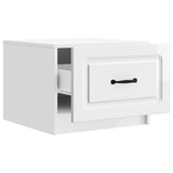 Coffee Table High Gloss White 49 x 50 x 37 cm Engineered Wood 895889
