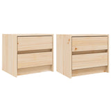 Bedside Cabinets 2 pcs 40x31x35.5 cm Solid Wood Pine 836136