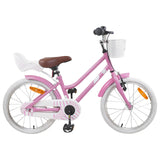 Kids Bike 18 Inches for 5-7 Years Old Light Pink 42009224