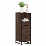 Bathroom Cabinet Brown Oak 35x37.5x100 cm Engineered Wood 849253