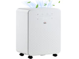 2000mL Portable Dehumidifier with Air Purifier, 24H Timer, 5 Modes, 10L/Day, for Home Laundry, White T3398P342286