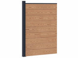 Fence Panel WPC and Aluminium Brown 42039076