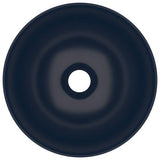 Bathroom Sink Ceramic Dark Blue Round 146979