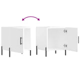 Bedside Cabinets 2 pcs High Gloss White 40x40x50 cm Engineered Wood 827585