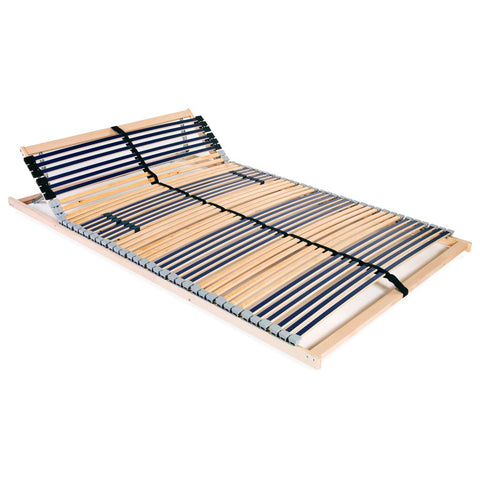 Slatted Bed Base without Mattress with 42 Slats 7 Zones 140x200 cm 246472