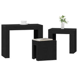 Nesting Tables 3 pcs Black Oak Engineered Wood 862070