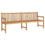 Garden Bench Warm Teak Wood Fine Sanded Teak Hardwood Large 316624