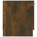 TV Cabinet Smoked Oak 140x35x40 cm Engineered Wood 817111