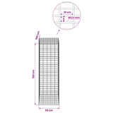 Gabion with 3.5 mm Wire and 5x10 cm Mesh 50x100x150 cm 3462931