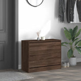 Shoe Cabinet Brown Oak 80x34x63 cm Engineered Wood 839965