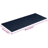 Stair Mats Self-adhesive 30 pcs 60x25 cm Navy Rectangular 3365713