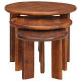 Nesting Coffee Tables 3 pcs Honey Brown Solid Mango Wood 4104660