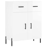Sideboard High Gloss White 69.5x34x90 cm Engineered Wood 827990