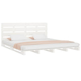 Bed Frame without Mattress White 160x200 cm Solid Wood Pine 3120143