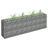 Gabion Raised Bed Galvanised Steel 180x30x60 cm 145634