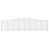 Arched Gabion Baskets 7 pcs 400x50x80/100 cm Galvanised Iron 3145948