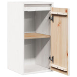 ZNTS Wall Cabinet White 30x30x60 cm Solid Wood Pine 813487