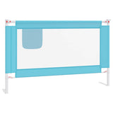 Toddler Safety Bed Rail Blue 120x25 cm Fabric 10209