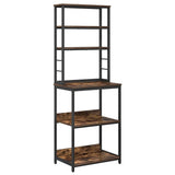 Kitchen Shelf Smoked Oak 60 x 40 x 168 cm Engineered Wood 883882
