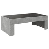 ZNTS Coffee Table with Infinity LED Concrete Grey 90x50x30 cm 847619