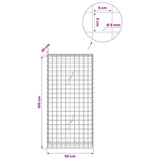 Gabion with 5 mm Wire and 5x5 cm Mesh 50x20x100 cm 3464059