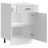 Kitchen Base Cabinet Porto High Gloss White Engineered Wood 853959