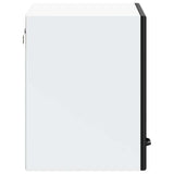 Kitchen Wall Cabinet Lucca Black Engineered Wood 853838