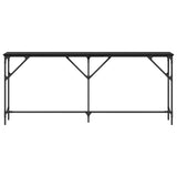 Console Table Black oak 180 x 23 x 75 cm 871328