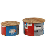 Coffee Tables 2 pcs Solid Mango Wood 247576