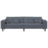 Velvet Sofa with Cushion Dark Grey 208 cm Velvet 3335154