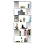 Book Cabinet/Room Divider White 80x24x192 cm Engineered Wood 800090