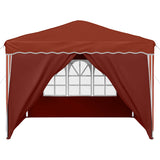 Pop-up Party Tent 288 x 288 x 245 cm Terracotta Oxford Fabric 42019776