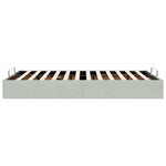 Ottoman Bed Frame No Mattress Light Grey Double Velvet 3311000