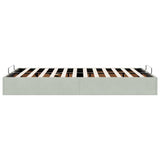 Ottoman Bed Frame No Mattress Light Grey Double Velvet 3311000