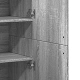 Highboard Grey Sonoma 80x35x180 cm Engineered Wood 3276656