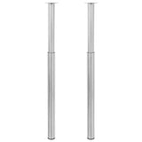 2 Telescopic Table Legs Stainless Steel 710 mm-1100 mm 242152
