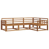 Outdoor Sofa Set 4 pcs Natural Solid Acacia Wood 3367502