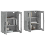 Wall Mounted Cabinets 2 pcs Concrete Grey Engineered Wood 3197949