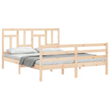 Bed Frame without Mattress 160x200 cm Solid Wood 3194971