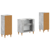 2 Piece Bathroom Cabinet Set ALKMAAR Concrete Grey 3417993