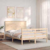 Bed Frame without Mattress 140x200 cm Solid Wood 3195221